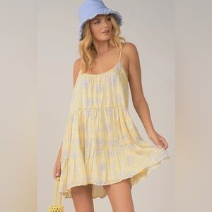 Elan rayon/cotton limon steeply dress med NWT